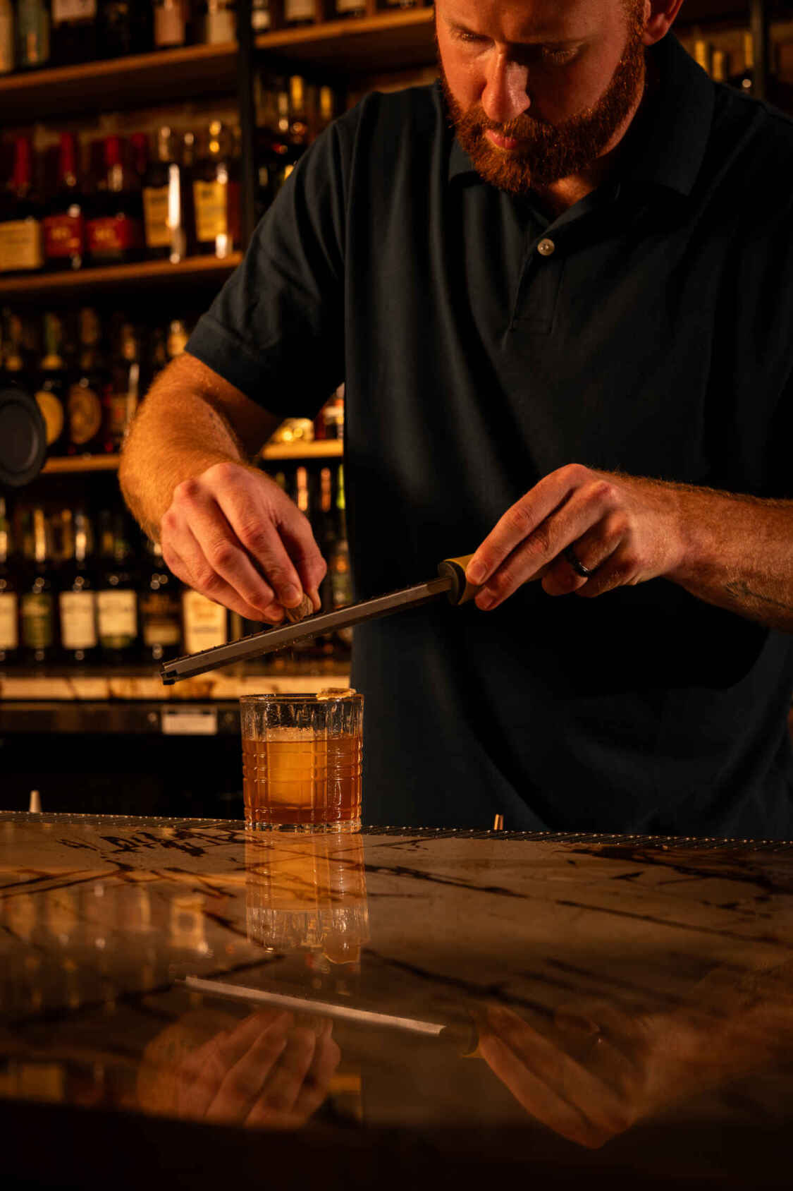 Drink prep at Off the Clock
